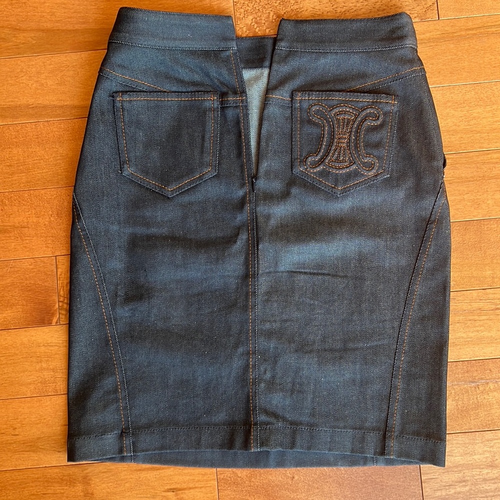 CELINE denim skirt